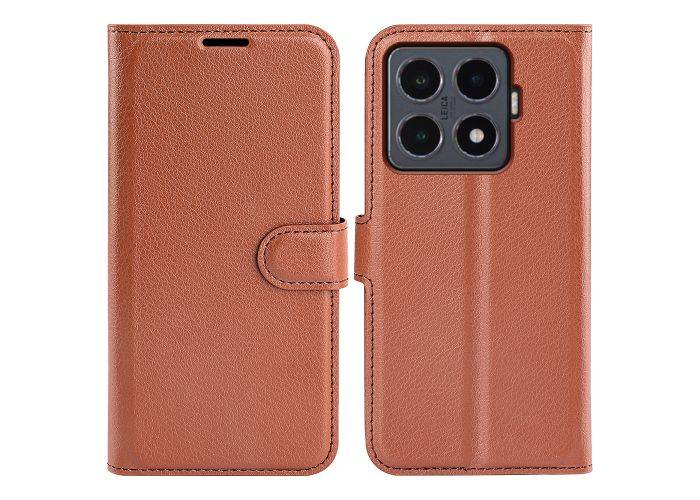 Xiaomi 15T Pro - Læder cover / pung - Brun