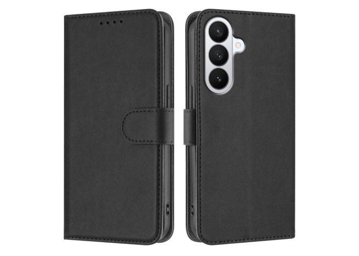 Samsung Galaxy S26 5G - Classic læder cover / pung - Sort