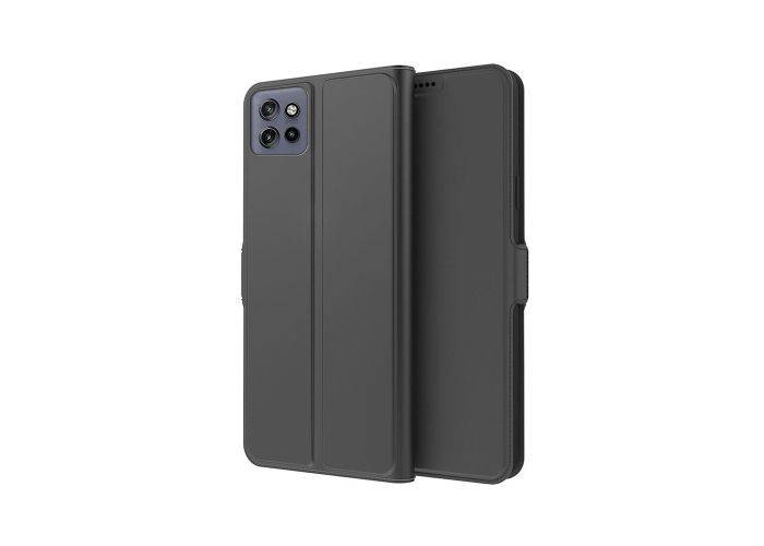 Motorola Edge 60 Neo 5G - Slim læder cover - Sort