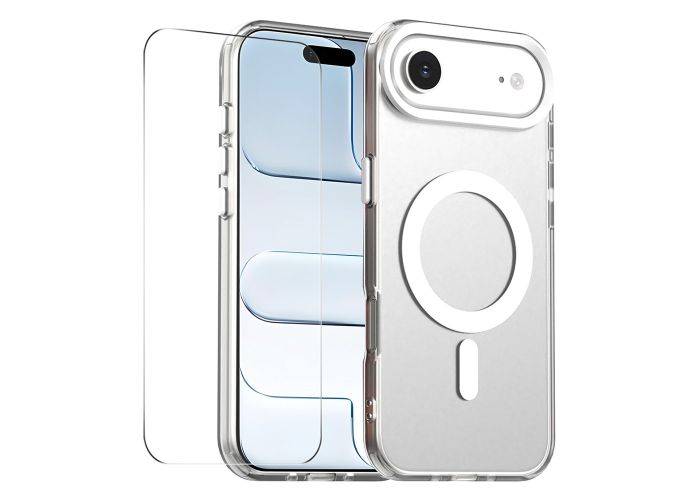 iPhone 17 Air - Magnetisk magsafe kompatibel cover - Inkl. Hærdet beskyttelsesglas - Hvid