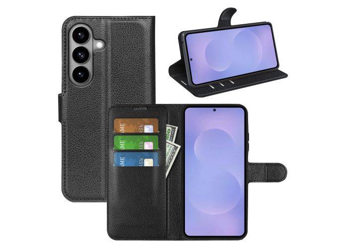 Samsung Galaxy S26 5G - Læder cover / pung - Sort