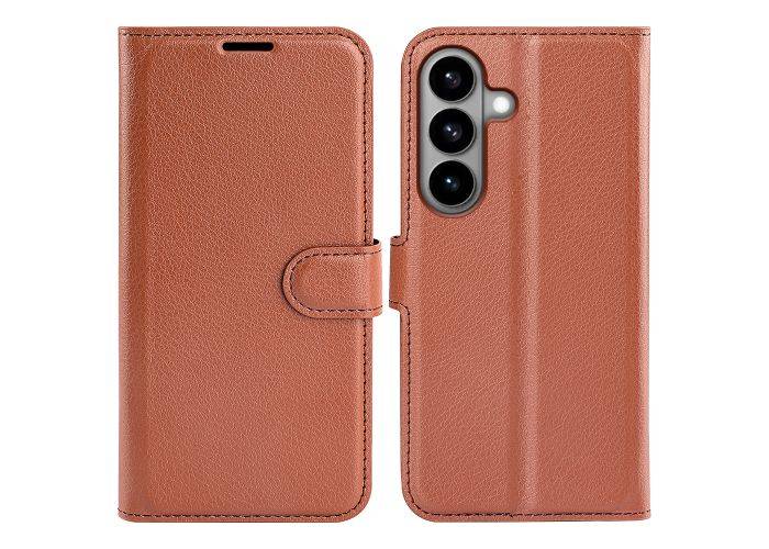 Samsung Galaxy S26 5G - Læder cover / pung - Brun