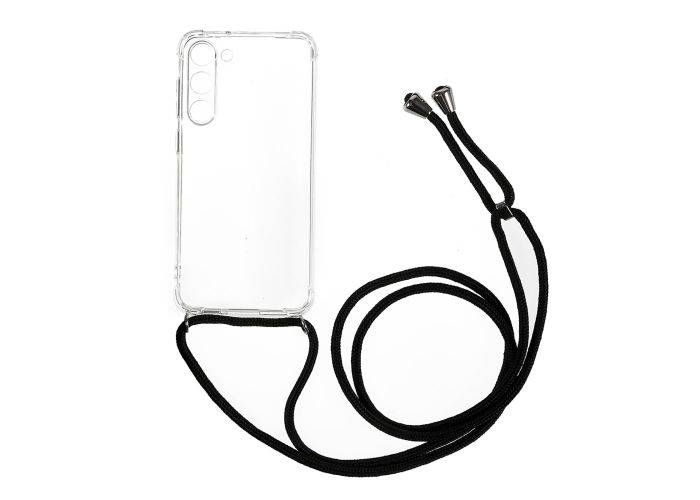 Samsung Galaxy S23 5G - Shockproof gummi cover - Aftagelig strop - Transparent