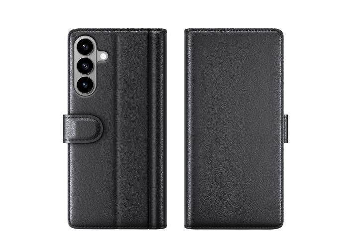 Samsung Galaxy S26 5G - Ægte læder cover / pung - Sort