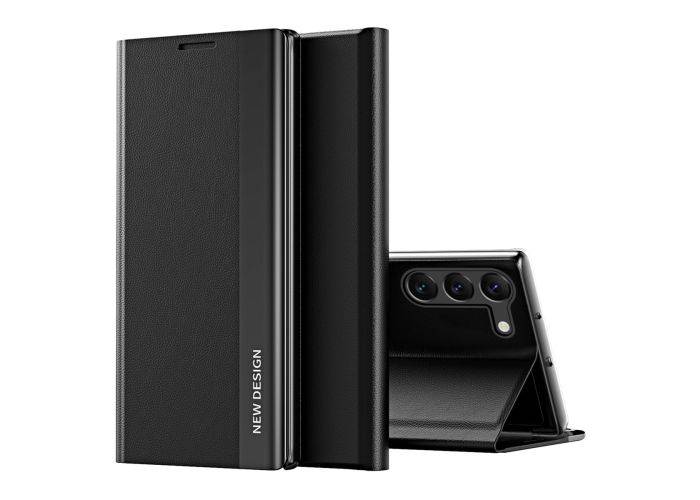 Samsung Galaxy S23 5G - Slim flip læder cover - Sort