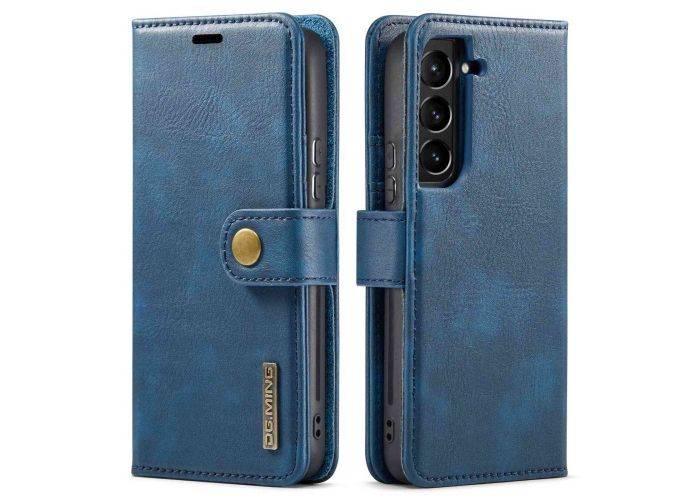 Samsung Galaxy S23 Plus 5G - DG.MING ægte læder cover / pung - Blå