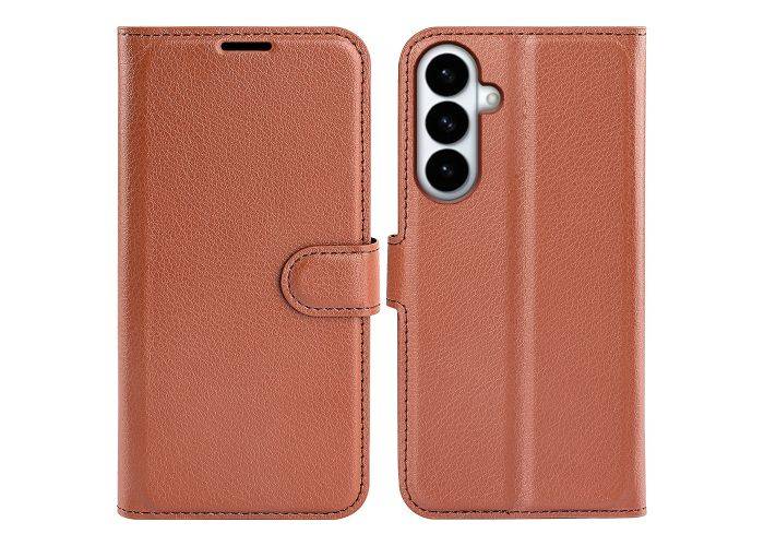 Samsung Galaxy S26 Plus - Læder cover / pung - Brun
