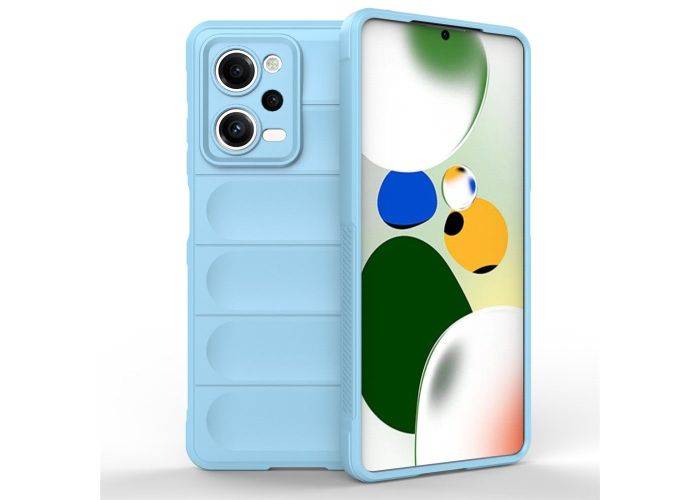 Xiaomi Redmi Note 12 Pro 5G - Wave gummi cover - Lyseblå