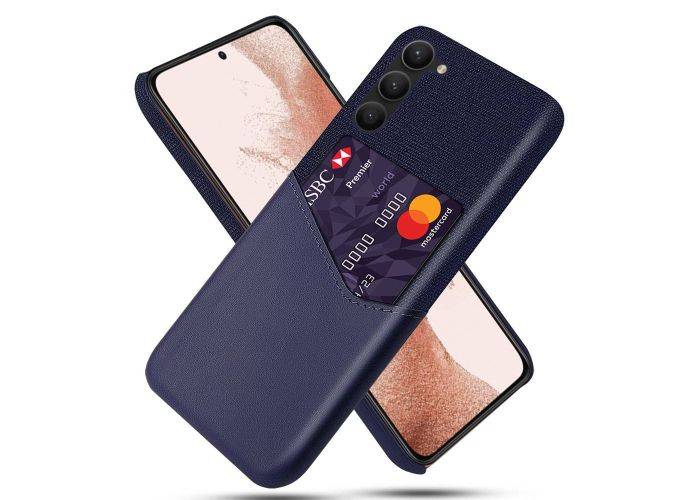 Samsung Galaxy S23 Plus 5G - Læder Hard cover med kortholder - Blå