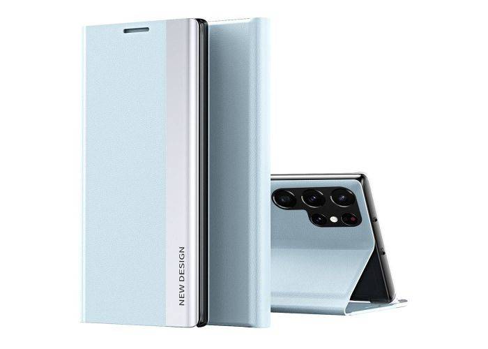 Samsung Galaxy S23 Ultra 5G - Flip Læder cover - Lyseblå