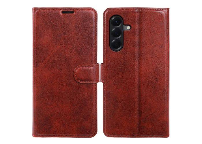 Samsung Galaxy A57 5G - Vintage læder cover / pung - Rød