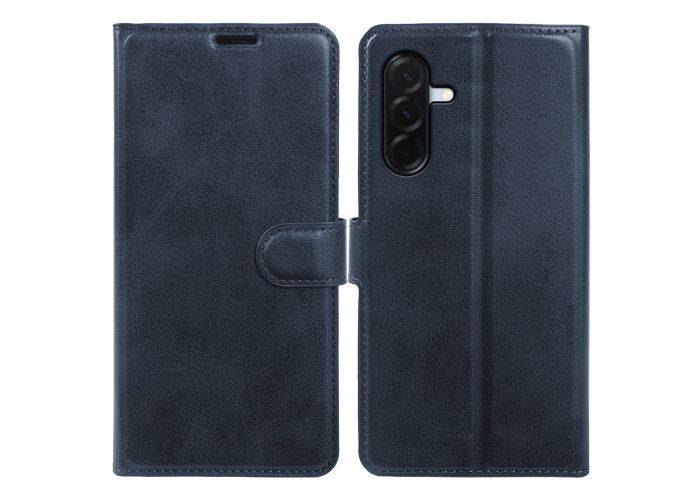 Samsung Galaxy A37 5G - Vintage læder cover / pung - Blå