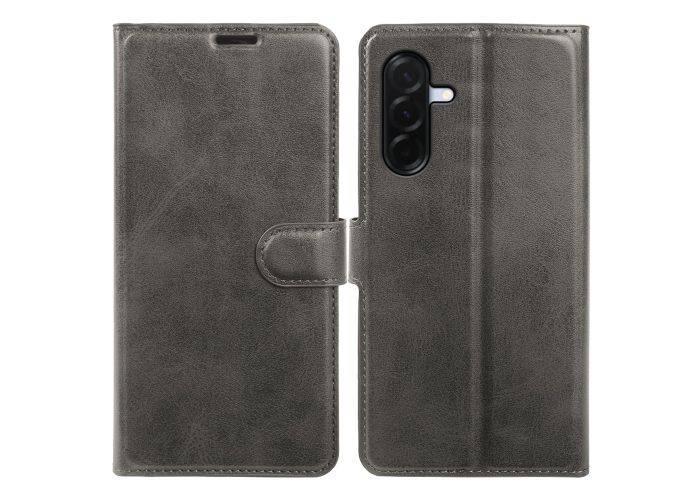 Samsung Galaxy A37 5G - Vintage læder cover / pung - Grå