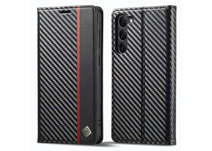 Samsung Galaxy S23 5G - Flip læder cover - Børstet design - Vertical