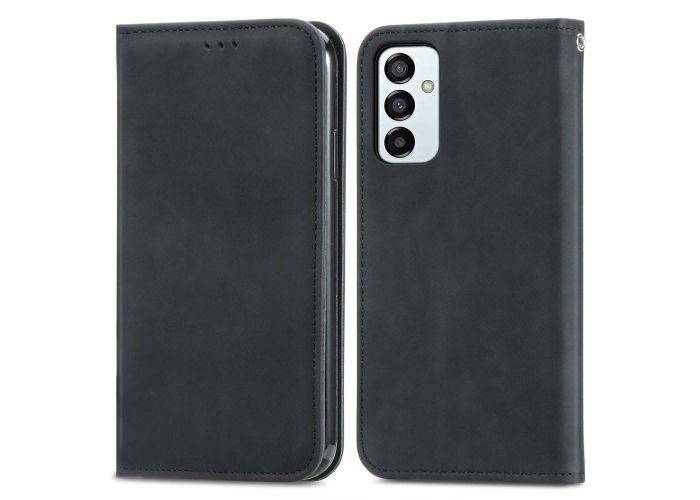 Samsung Galaxy M23 5G / M13 4G - Retro læder cover - Sort