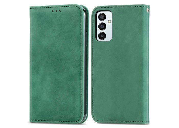 Samsung Galaxy M23 5G / M13 4G - Retro læder cover - Grøn