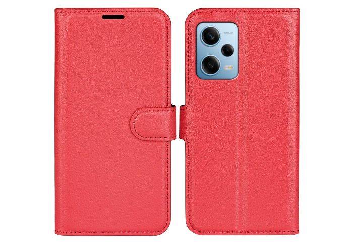 Xiaomi Redmi Note 12 Pro 5G - Læder cover / pung - Rød