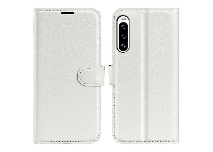 Sony Xperia 10 V - Læder cover / pung - Hvid