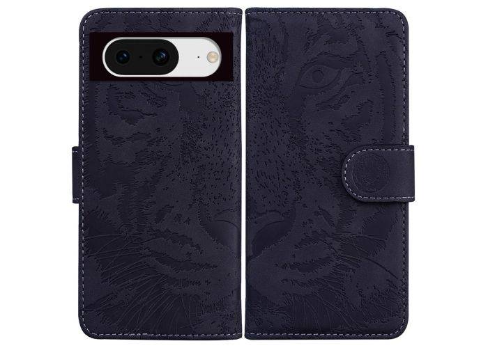 Google Pixel 8 - Læder cover - Printet design - Sort