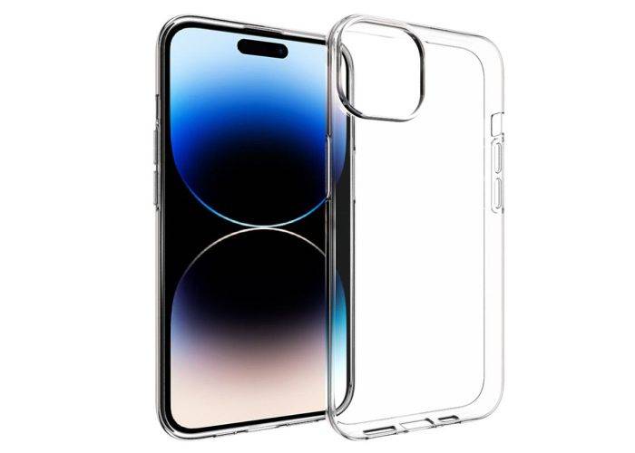 iPhone 15 - Shockproof gummi cover - Transparent