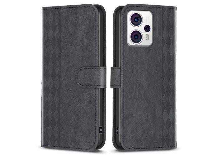 Motorola G13 4G / G23 4G / G53 5G - Læder cover - Printet design - Sort