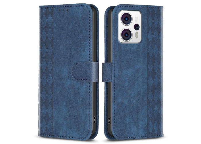Motorola G13 4G / G23 4G / G53 5G - Læder cover - Printet design - Blå