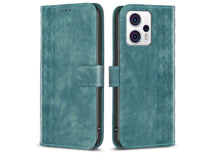 Motorola G13 4G / G23 4G / G53 5G - Læder cover - Printet design - Grøn