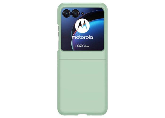 Motorola Razr 40 Ultra 5G - Slim Hardcover - Lysegrøn