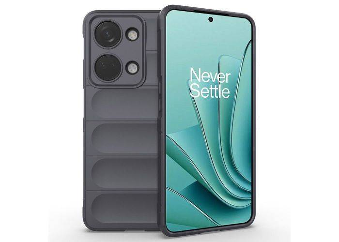 OnePlus Nord 3 5G - Wave gummi cover - Mørkegrå