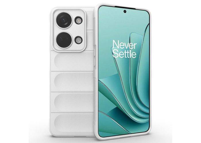 OnePlus Nord 3 5G - Wave gummi cover - Hvid