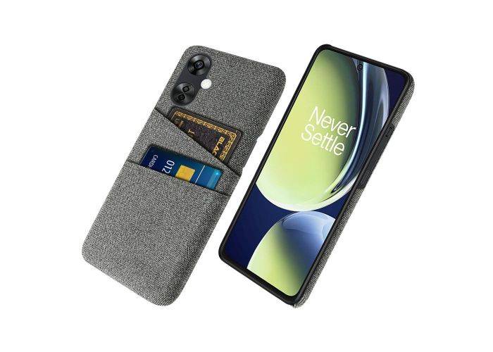 OnePlus Nord CE 3 Lite 5G / Nord N30 5G - Slim hardcover med kortholdere - Grå