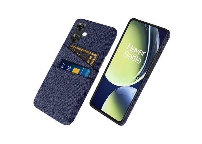 OnePlus Nord CE 3 Lite 5G / Nord N30 5G - Slim hardcover med kortholdere - Blå