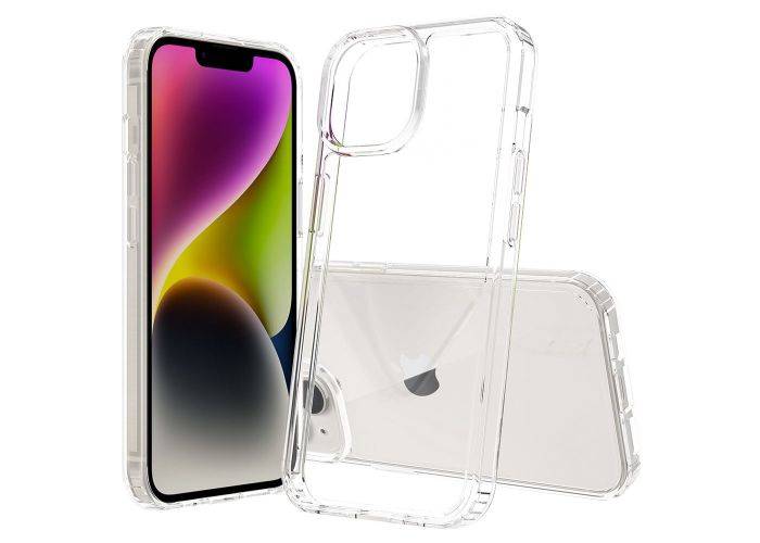 iPhone 15 - Ultra clear Shockproof Hybrid cover - Transparent