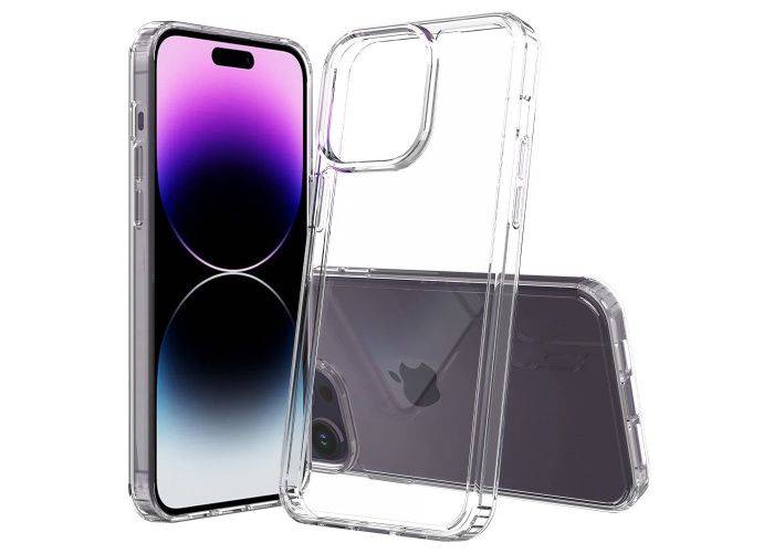 iPhone 15 Pro Max - Ultra clear Shockproof Hybrid cover - Transparent