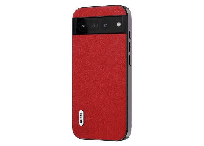 Google Pixel 8 Pro - ABEEL shockproof læder Hybrid cover - Rød