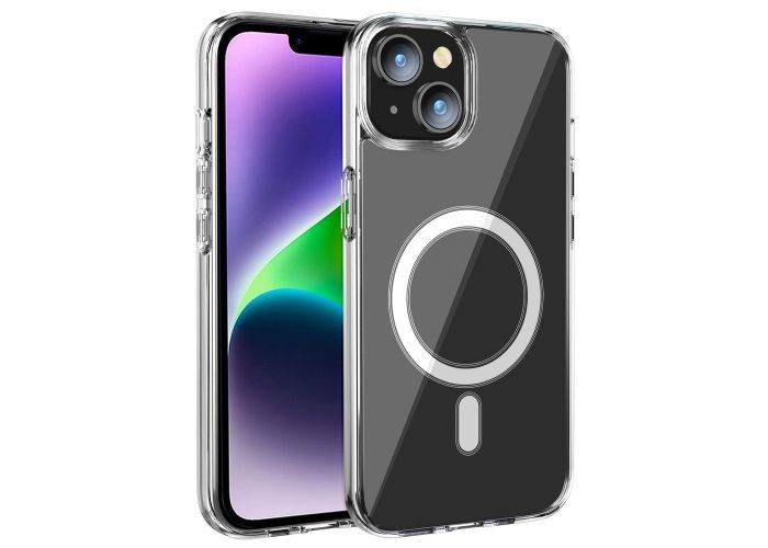 iPhone 15 - Ultraklar Magnetisk Hybrid cover - Magsafe kompatibel