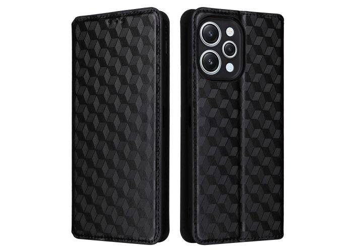 Xiaomi Redmi 12 4G / 12 5G - Slim flip cover - Printet design - Sort