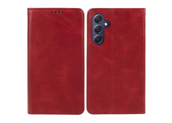 Samsung Galaxy S23 FE - Slim flip læder cover - Rød