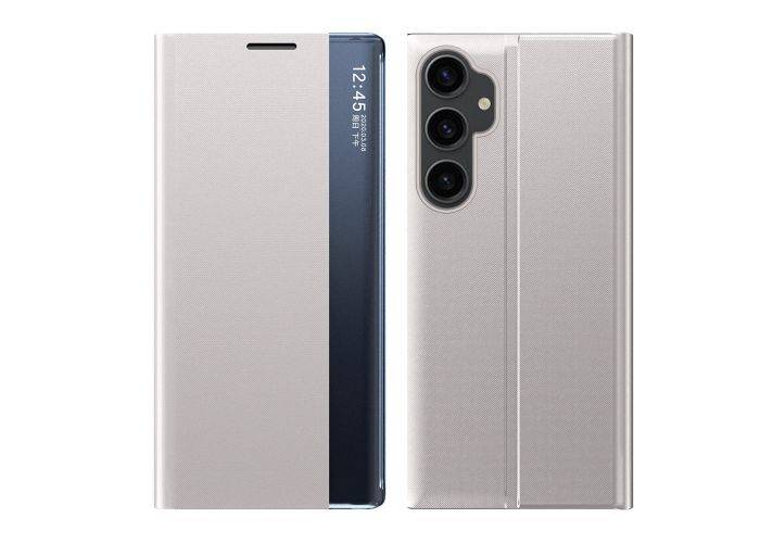 Samsung Galaxy S23 FE - View Window læder cover - Sølv