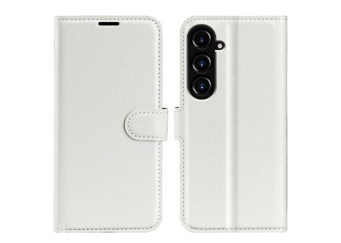 Samsung Galaxy S23 FE - Læder cover / pung - Hvid