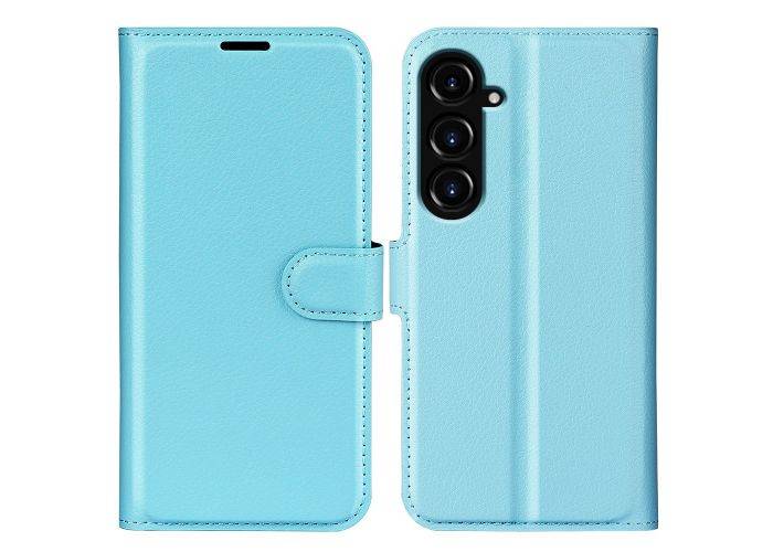 Samsung Galaxy S23 FE - Læder cover / pung - Blå