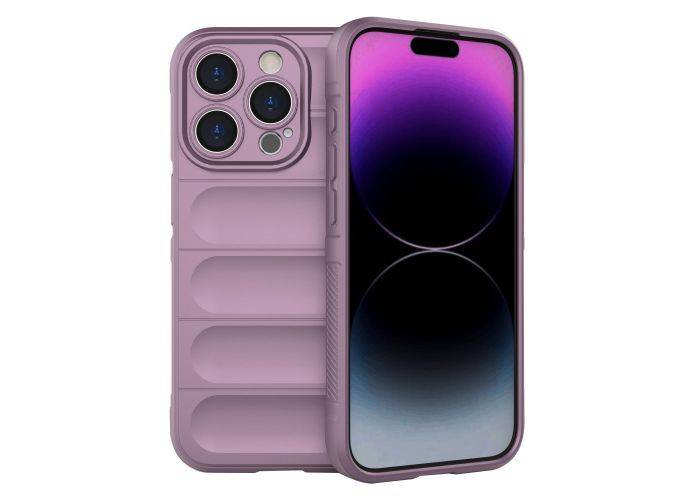 iPhone 15 Pro - WAVE fleksibel gummi cover - Lys lilla