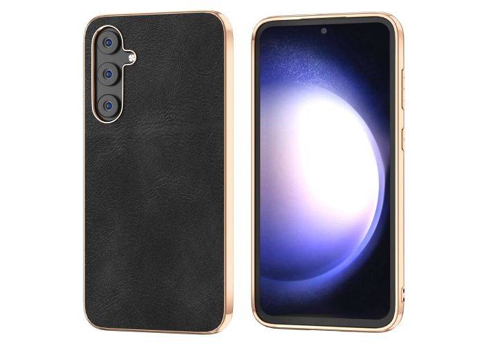 Samsung Galaxy S23 FE - Slim Fit læder cover - Sort