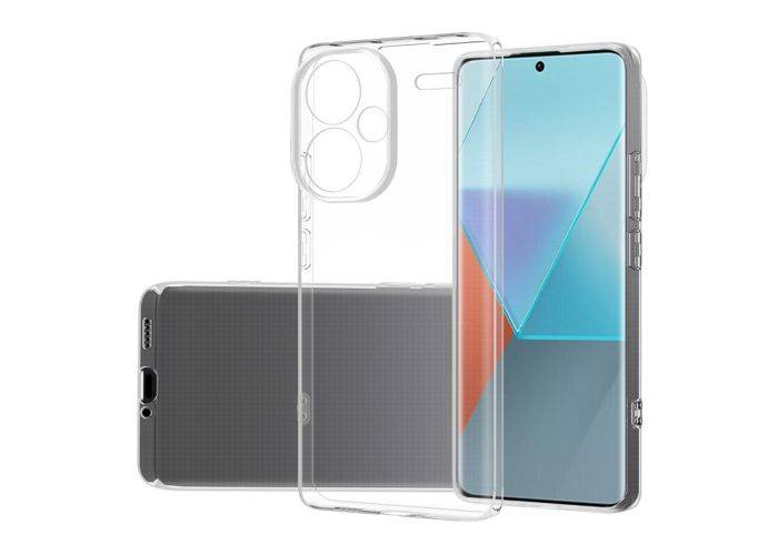 Xiaomi Redmi Note 13 Pro Plus 5G - Ultratyndt gummi cover - Transparent
