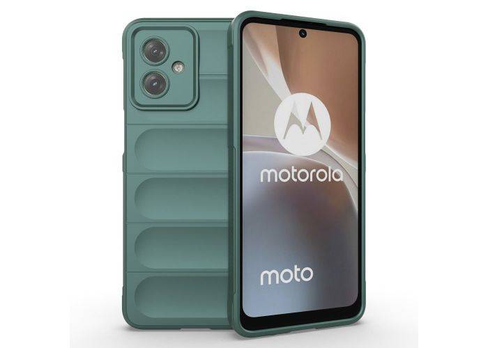 Motorola G54 5G - Wave gummi cover - Grøn