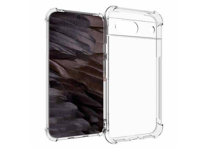 Google Pixel 8A - Shockproof gummi cover - Transparent
