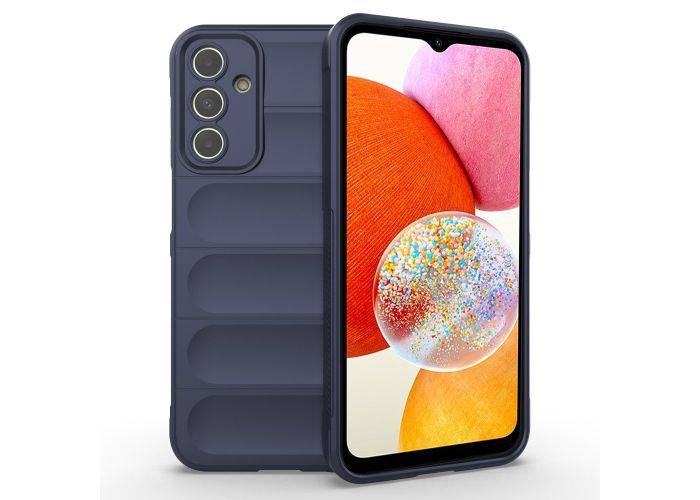Samsung Galaxy A15 4G - WAVE gummi cover - Mørkeblå