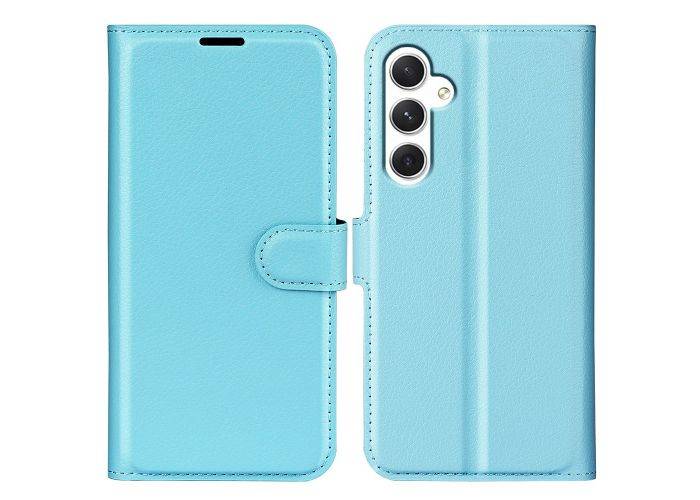 Samsung Galaxy S24 - Læder cover / pung - Blå