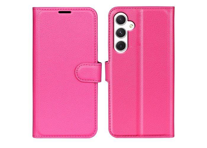 Samsung Galaxy S24 - Læder cover / pung - Rosa