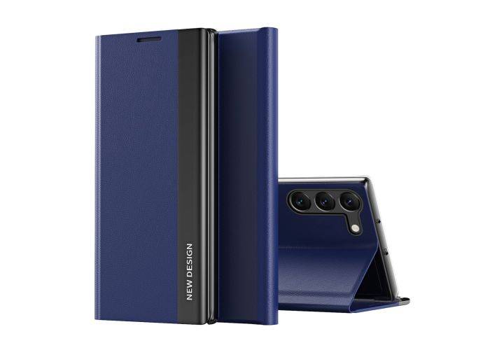 Samsung Galaxy S24 Plus - Slim læder flip cover - Safir